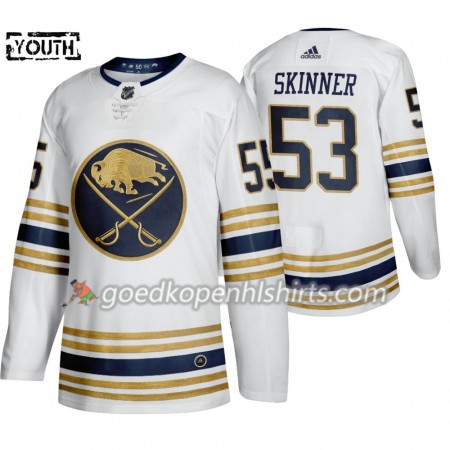 Buffalo Sabres Jeff Skinner 53 50th Anniversary Adidas 2019-2020 Wit Authentic Shirt - Kinderen